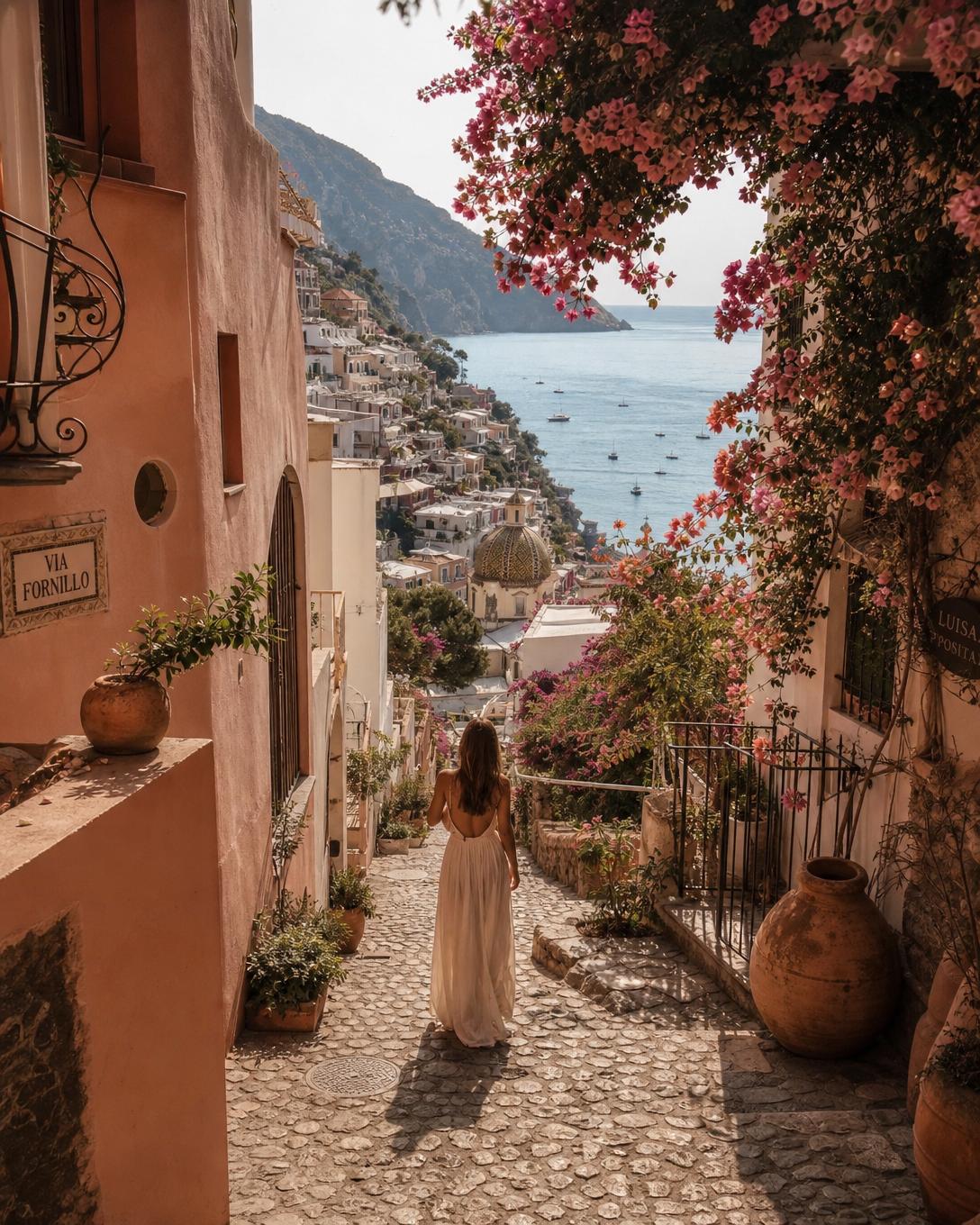 Positano street edited with the Lavish Destination Collection
