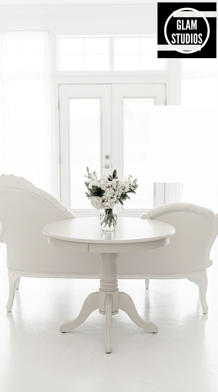 Glam Studios set styled for a portrait session
