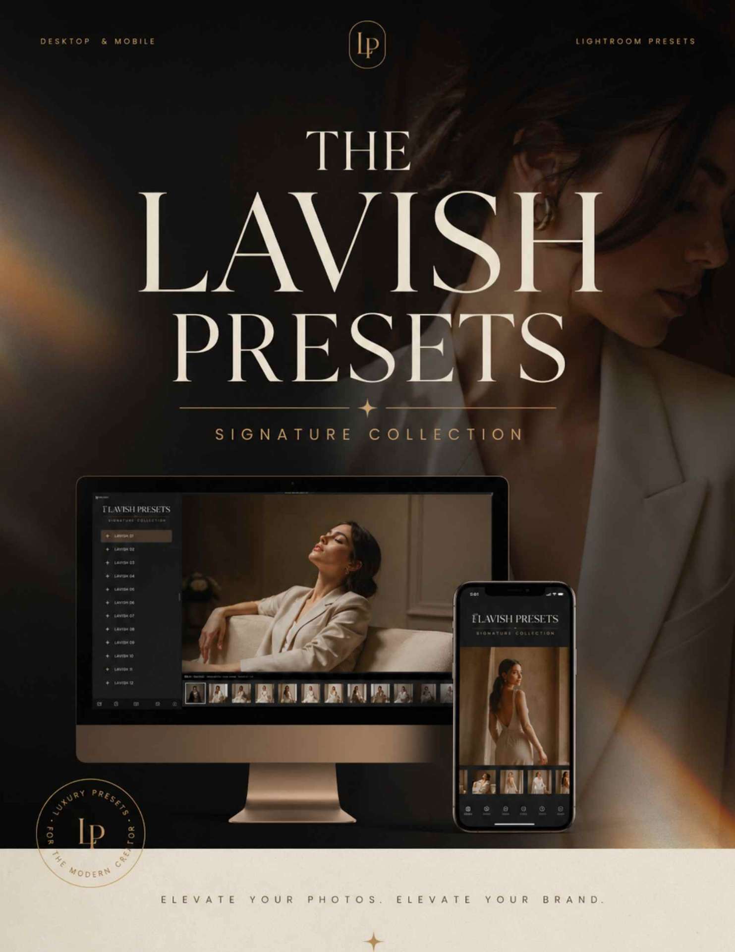Lavish Presets Signature Collection editorial artwork